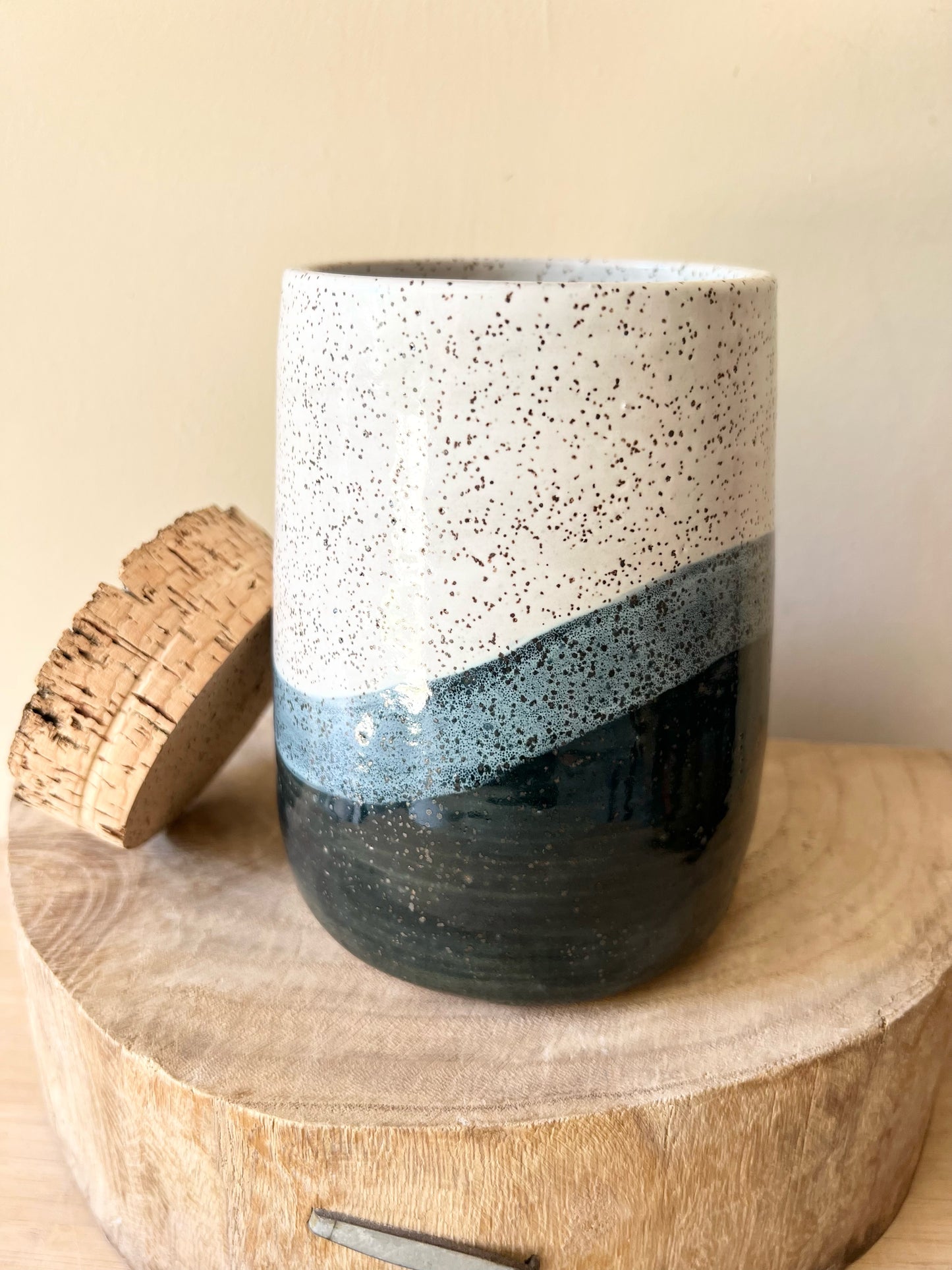 Wave Corked Canister