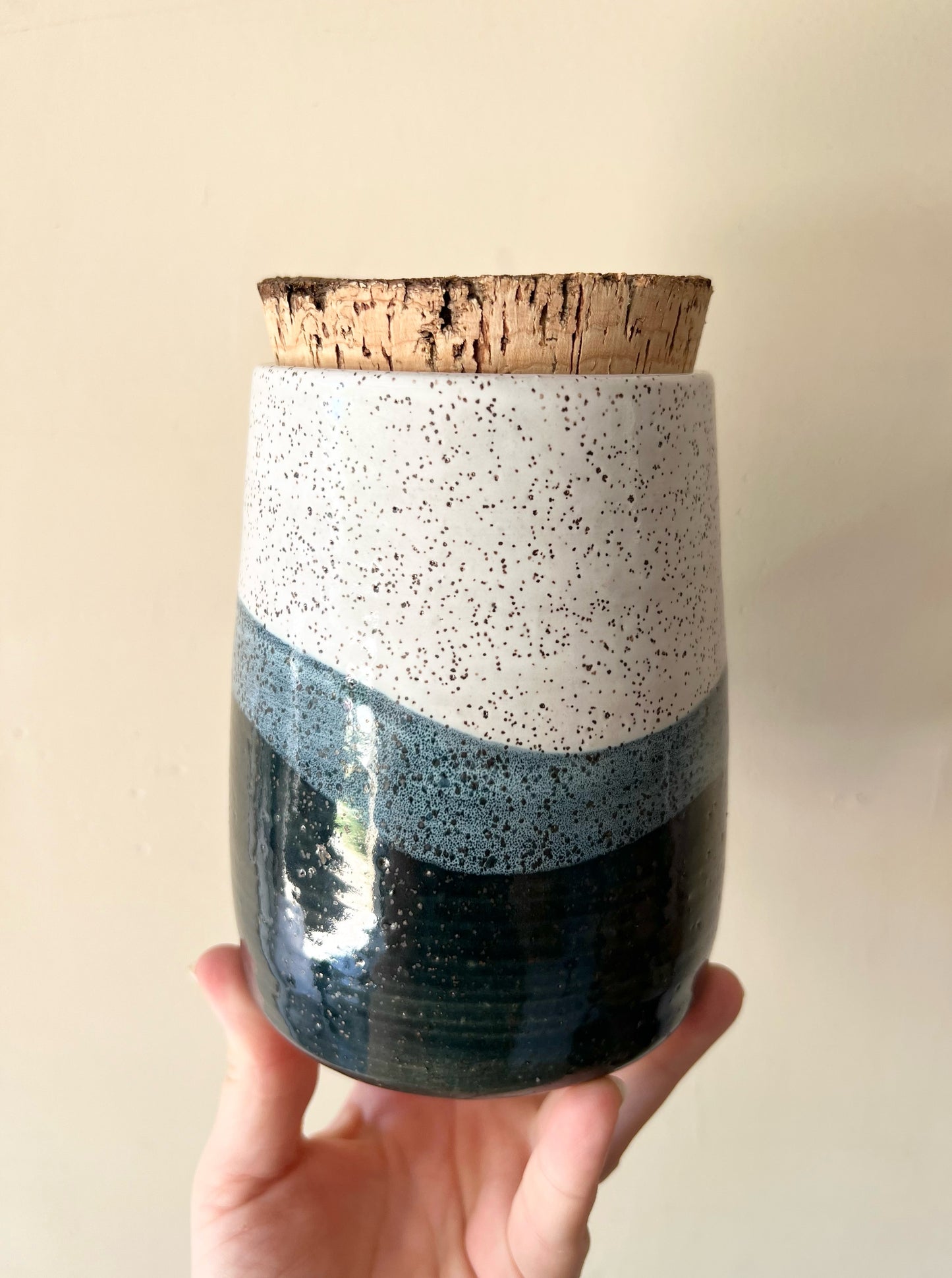 Wave Corked Canister
