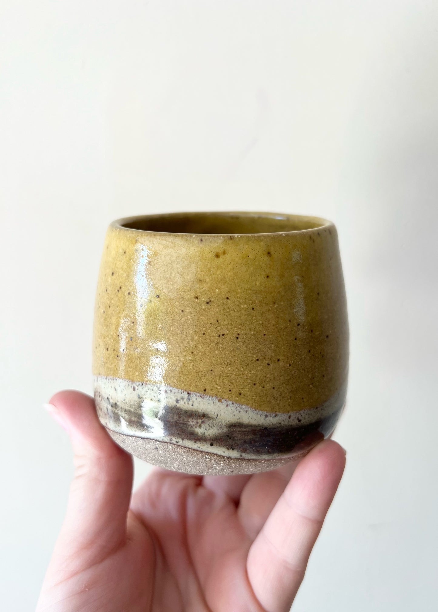 Mustard and Oak Tumbler