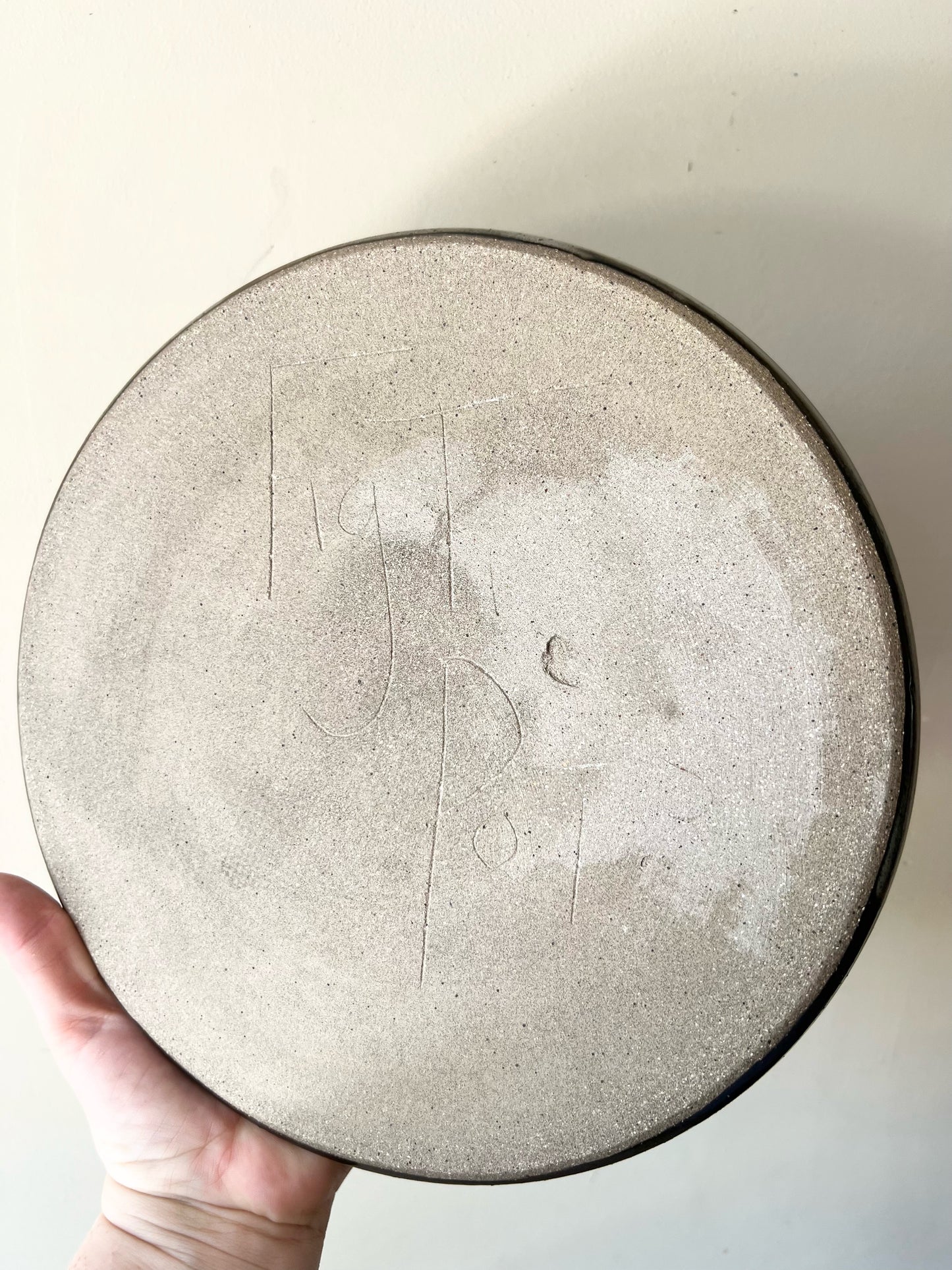 Midnight Speckled Chip and Dip Plate