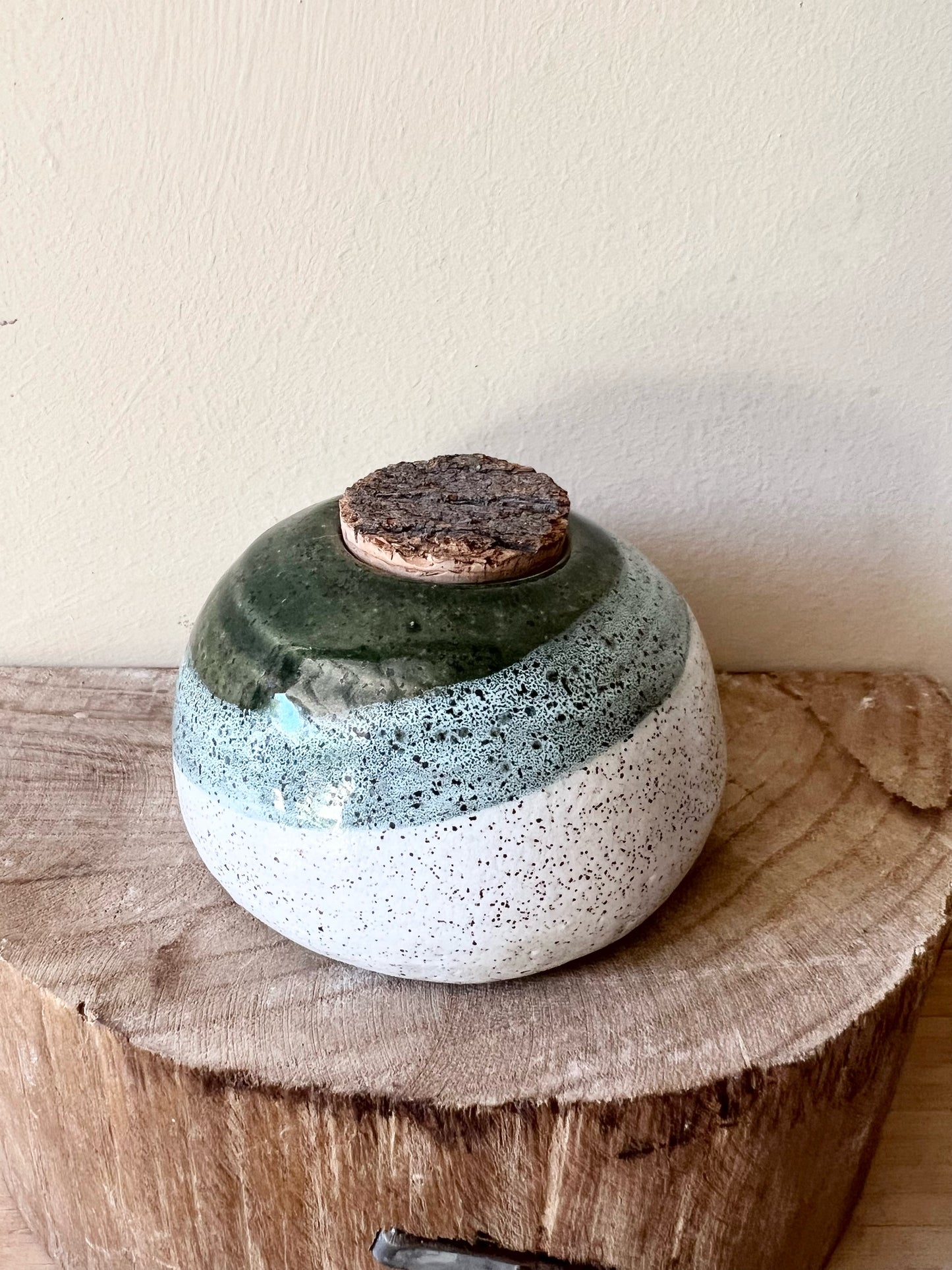 Moss Mini Corked Vessel
