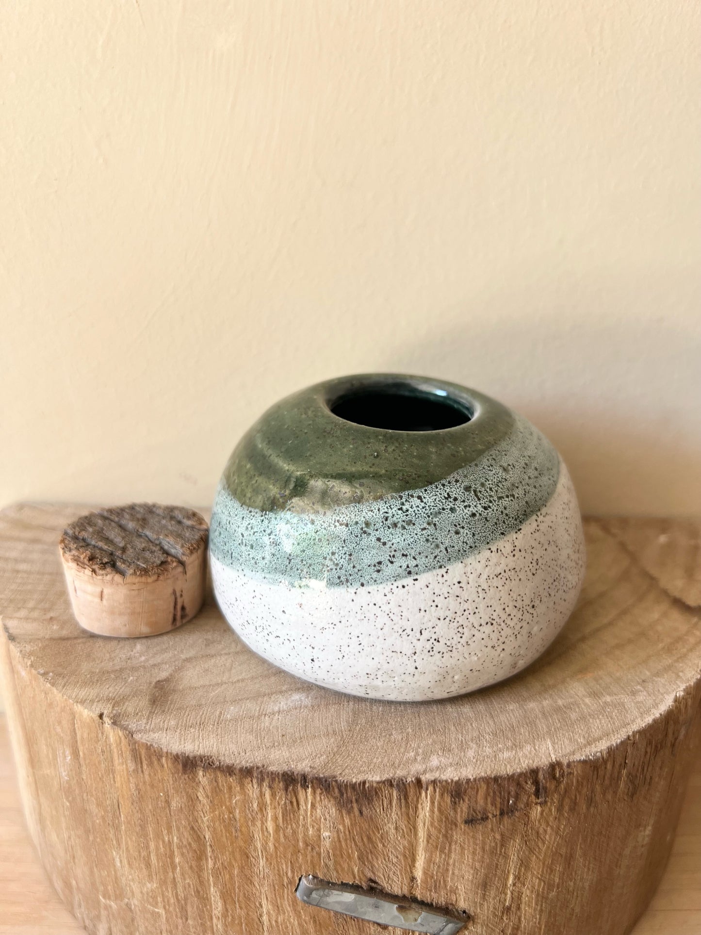 Moss Mini Corked Vessel