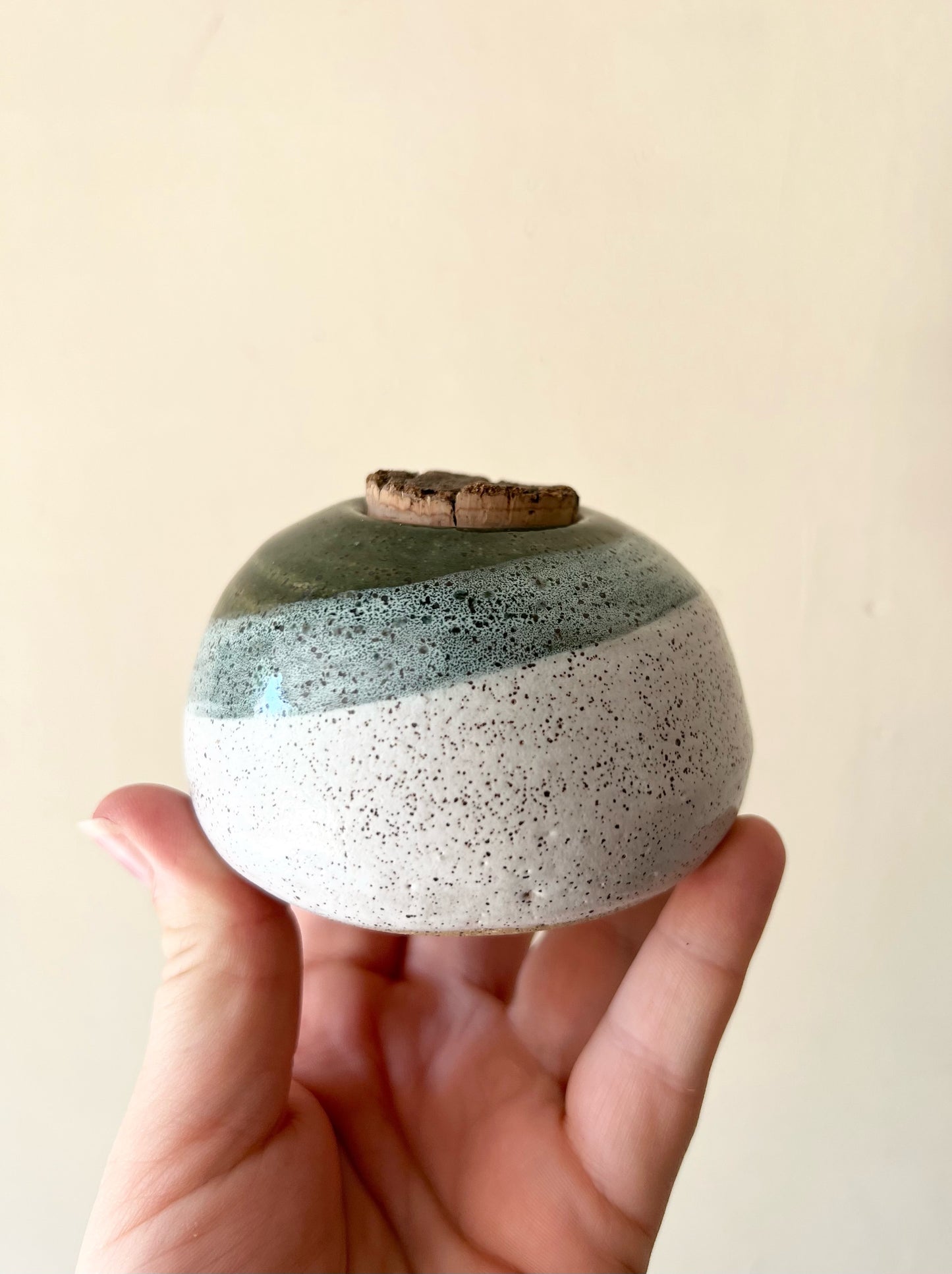 Moss Mini Corked Vessel