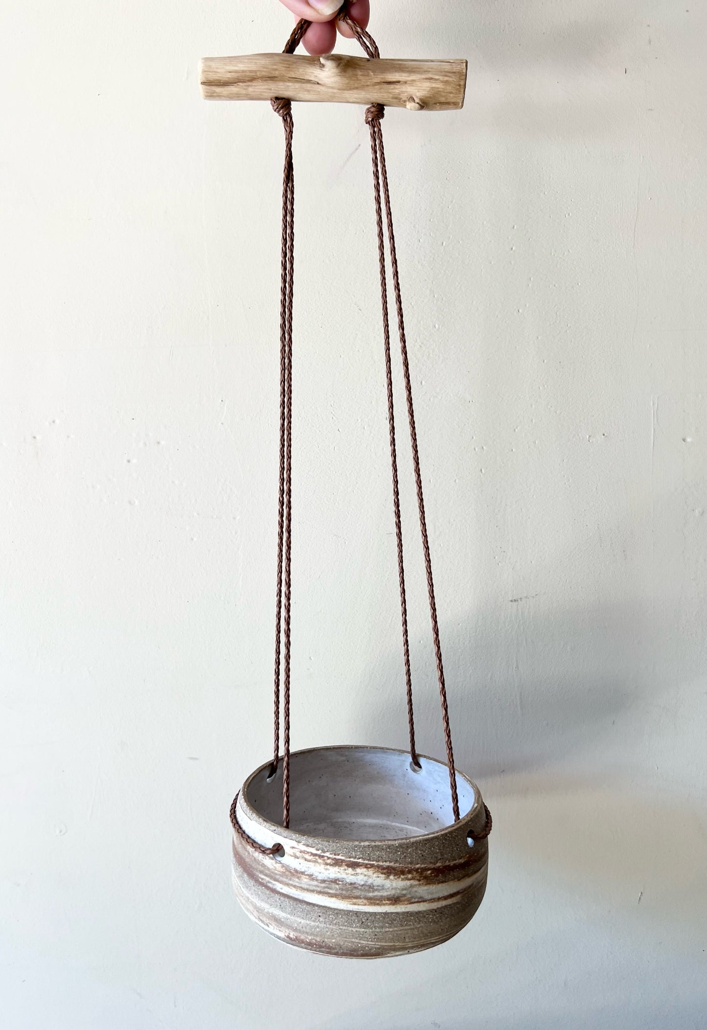 Marbled Clay Hanging Planter