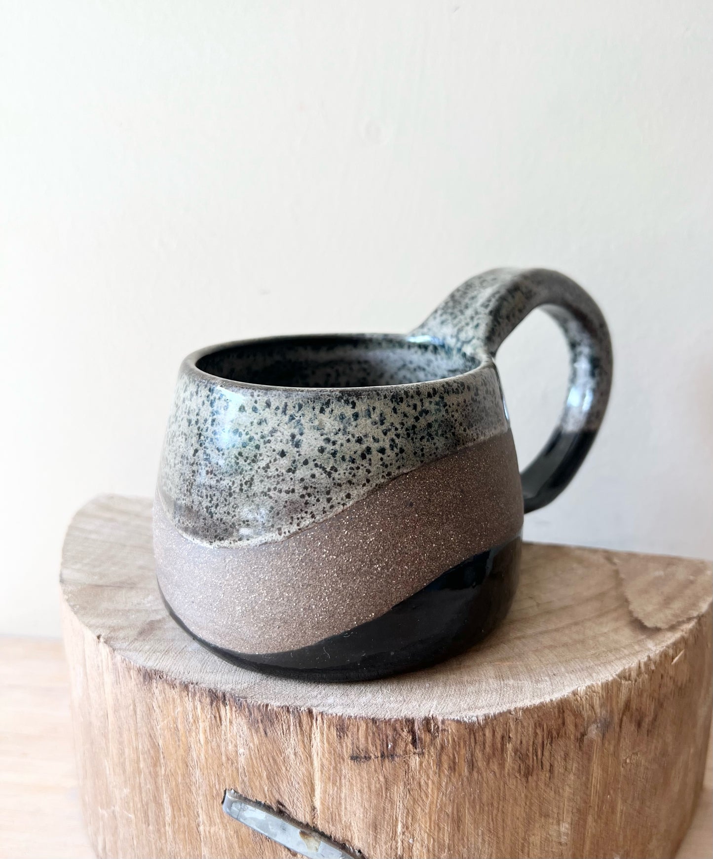 Midnight Speckled Dark Clay Mug