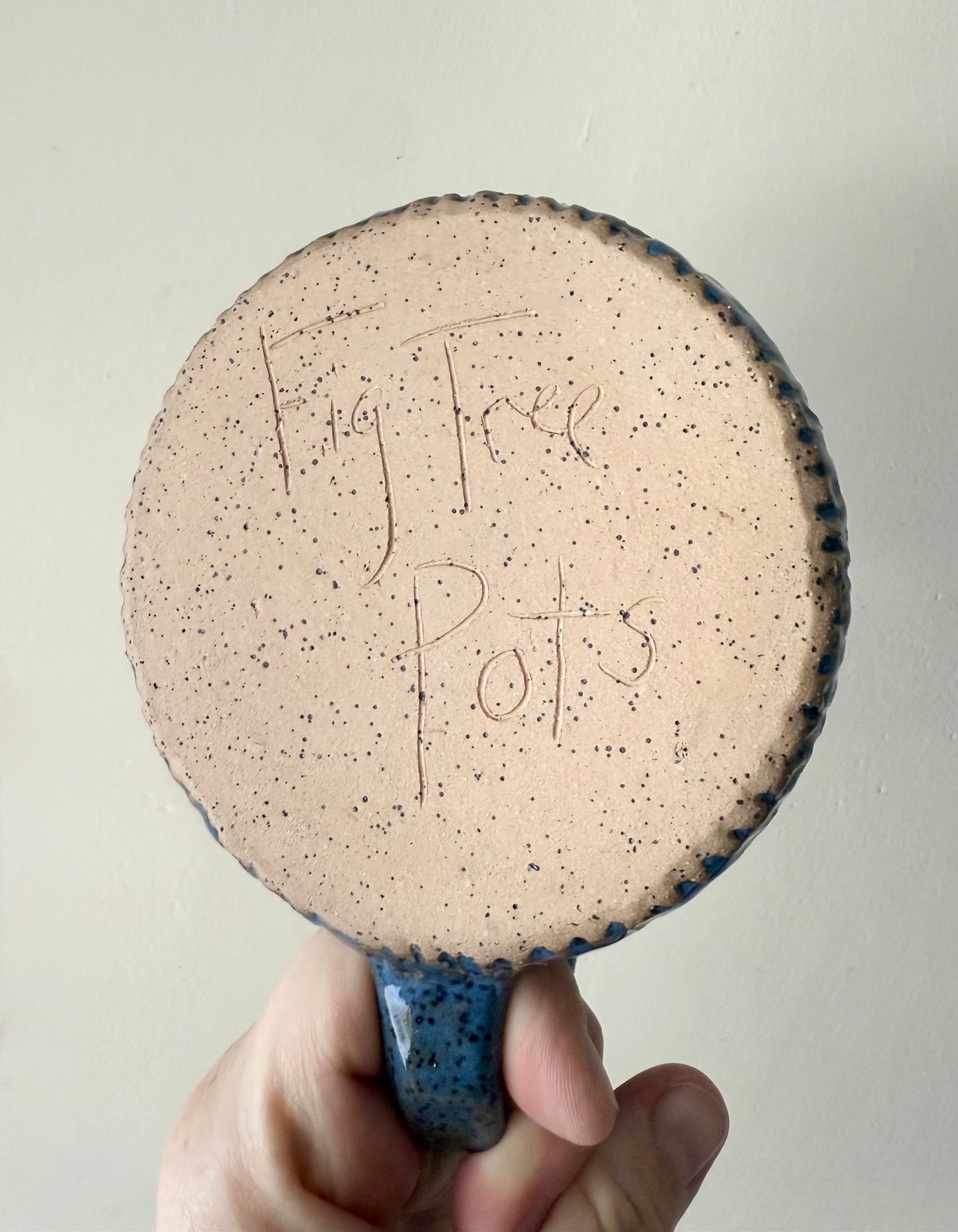 Blue Classic Carved Mug