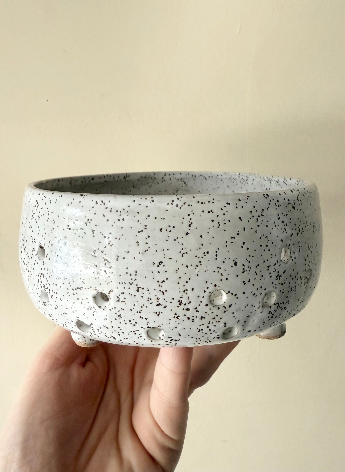 White Speckled Berry Bowl