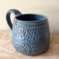 Blue Classic Carved Mug