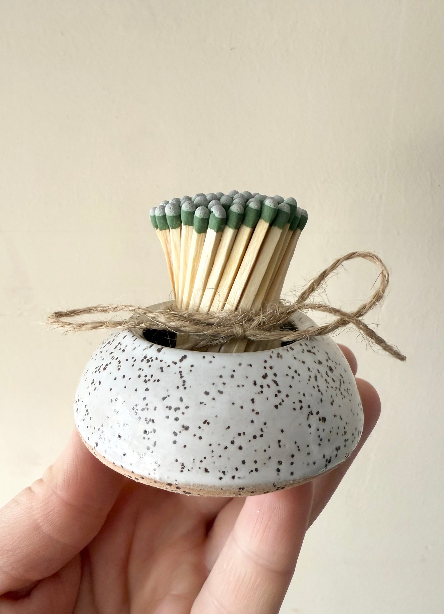 White Speckled Match Striker