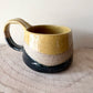 Mustard Blue Striped Small Mug