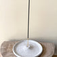 White Speckled Incense Holder