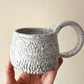 White Classic Carved Mug