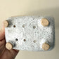 White Gold Speckled Sponge Dish
