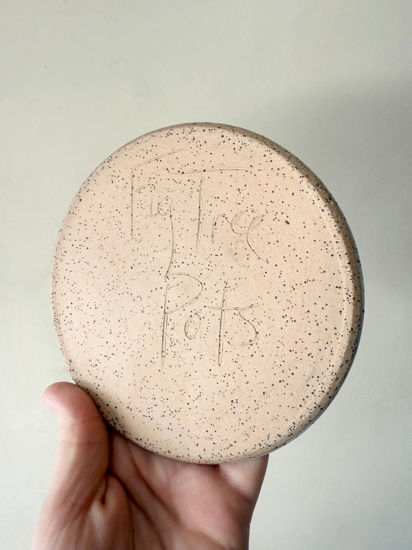 White Speckled Incense Holder