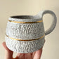 White Gold Classic Carved Mug