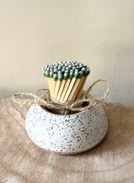 White Speckled Match Striker