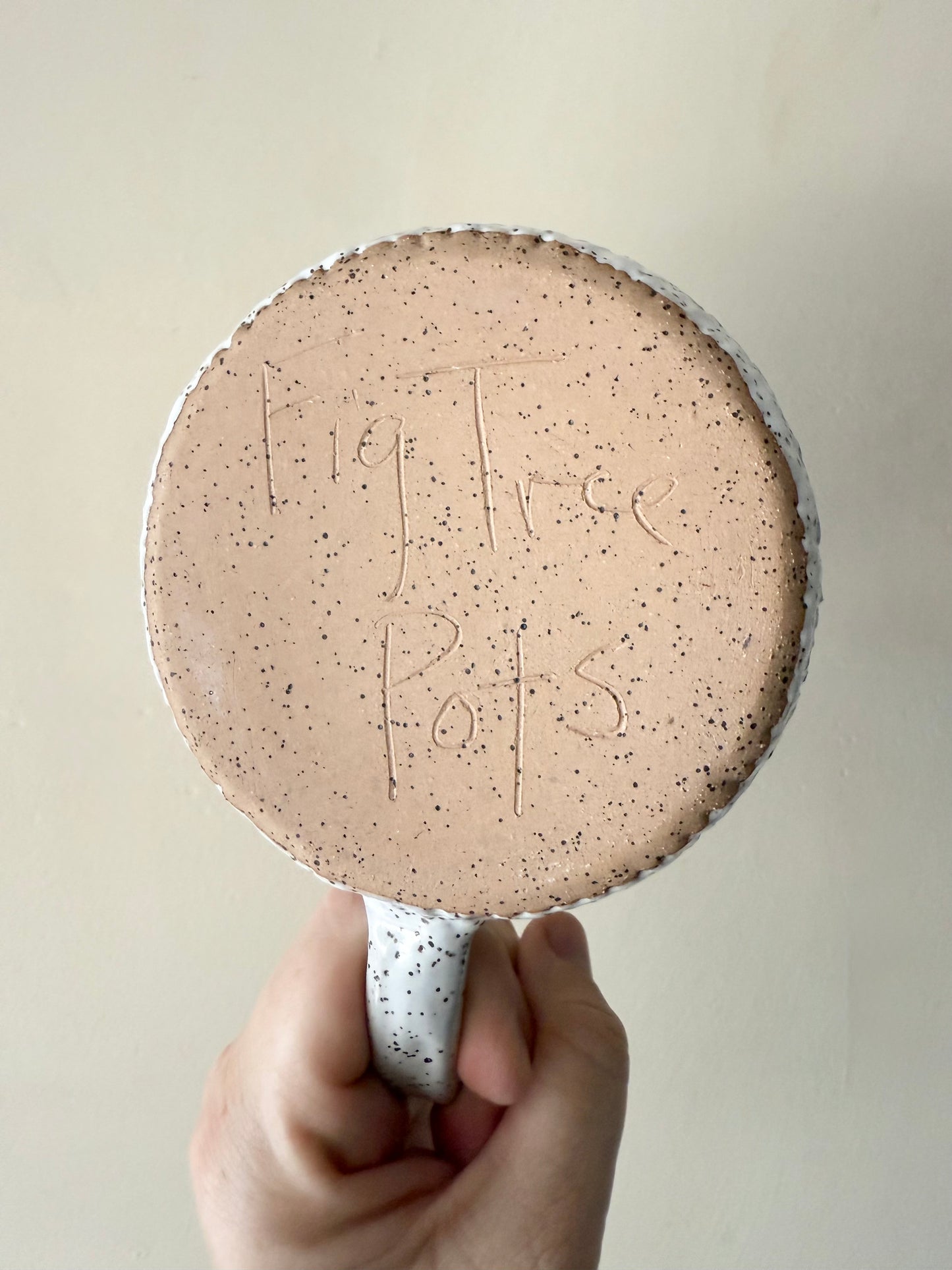 White Gold Half Carved Mug