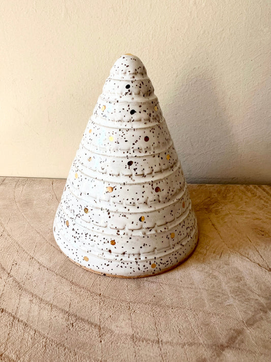 Gold Speckled Christmas Tree (4 inches)