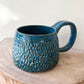 Blue Full Carved Mug