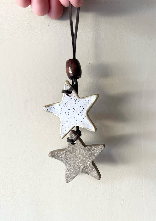 Gold Dangle Stars Ornament 2