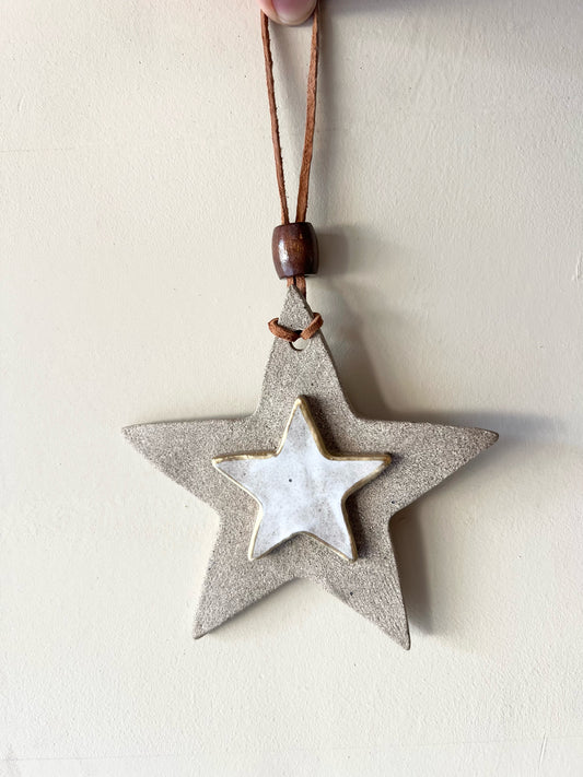 Gold Bare Star Ornament