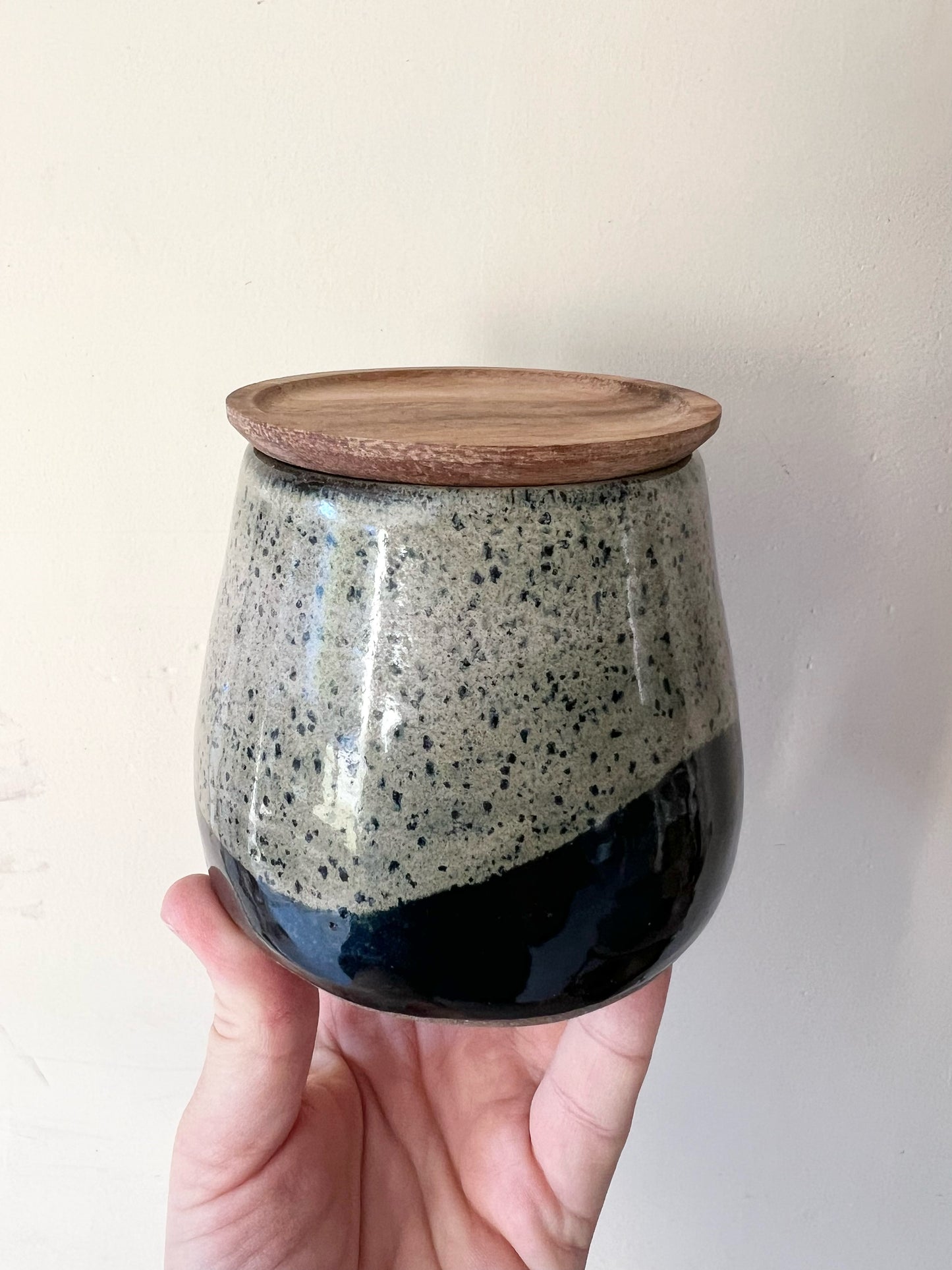 Midnight Speckled Lidded Canister