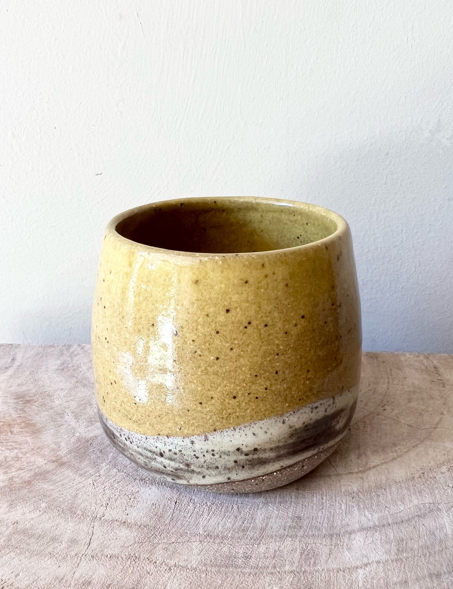 Mustard and Oak Tumbler