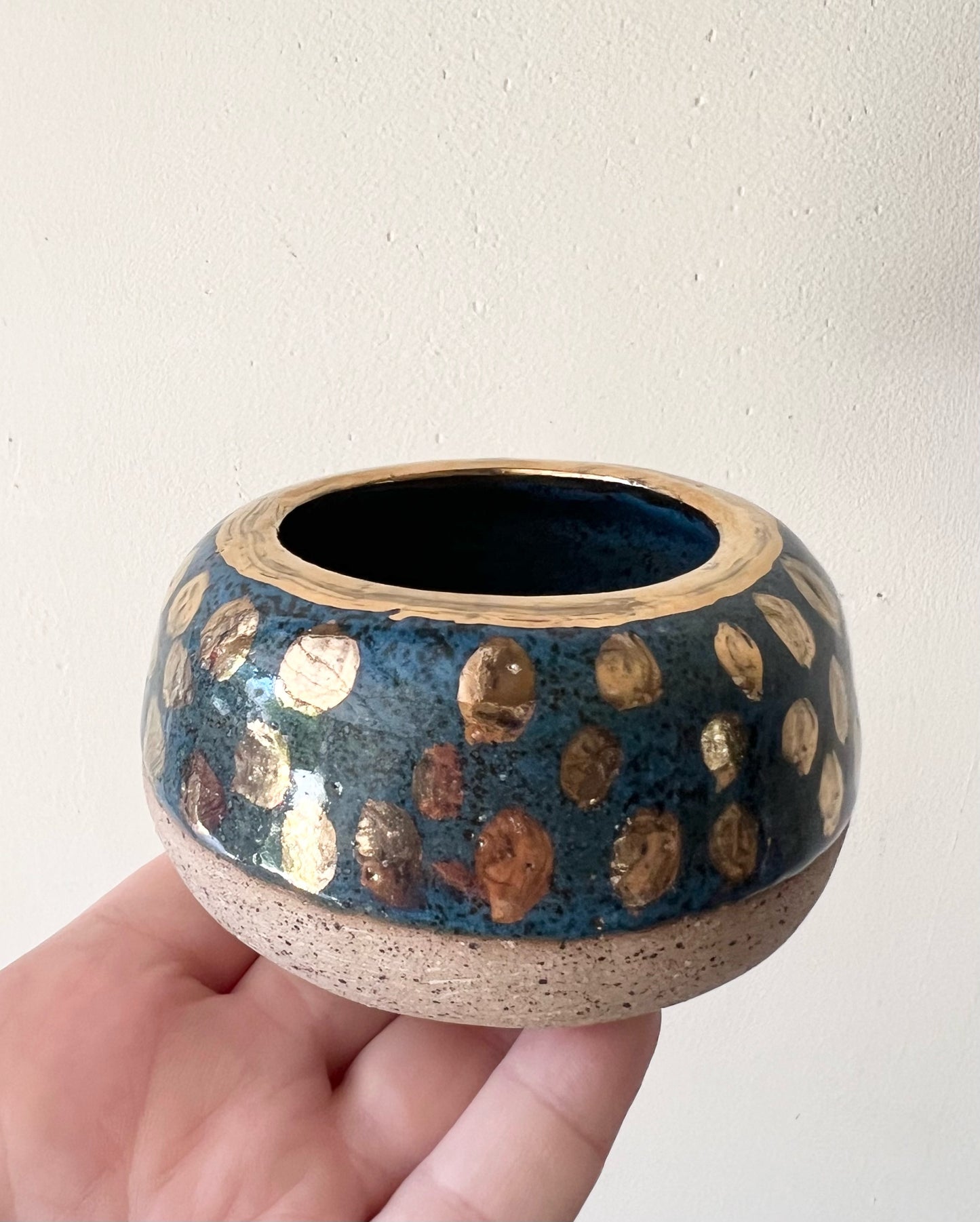 Blue and Gold Vessel
