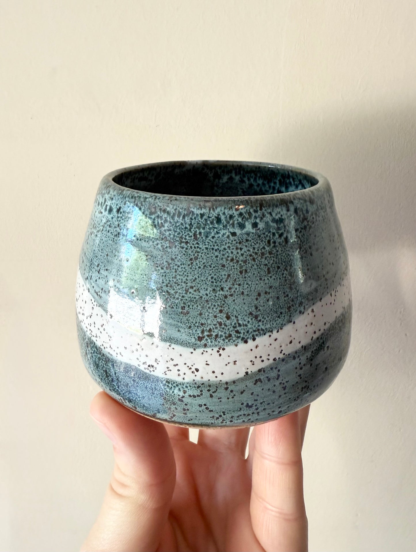 Speckled Moss Striped Cup