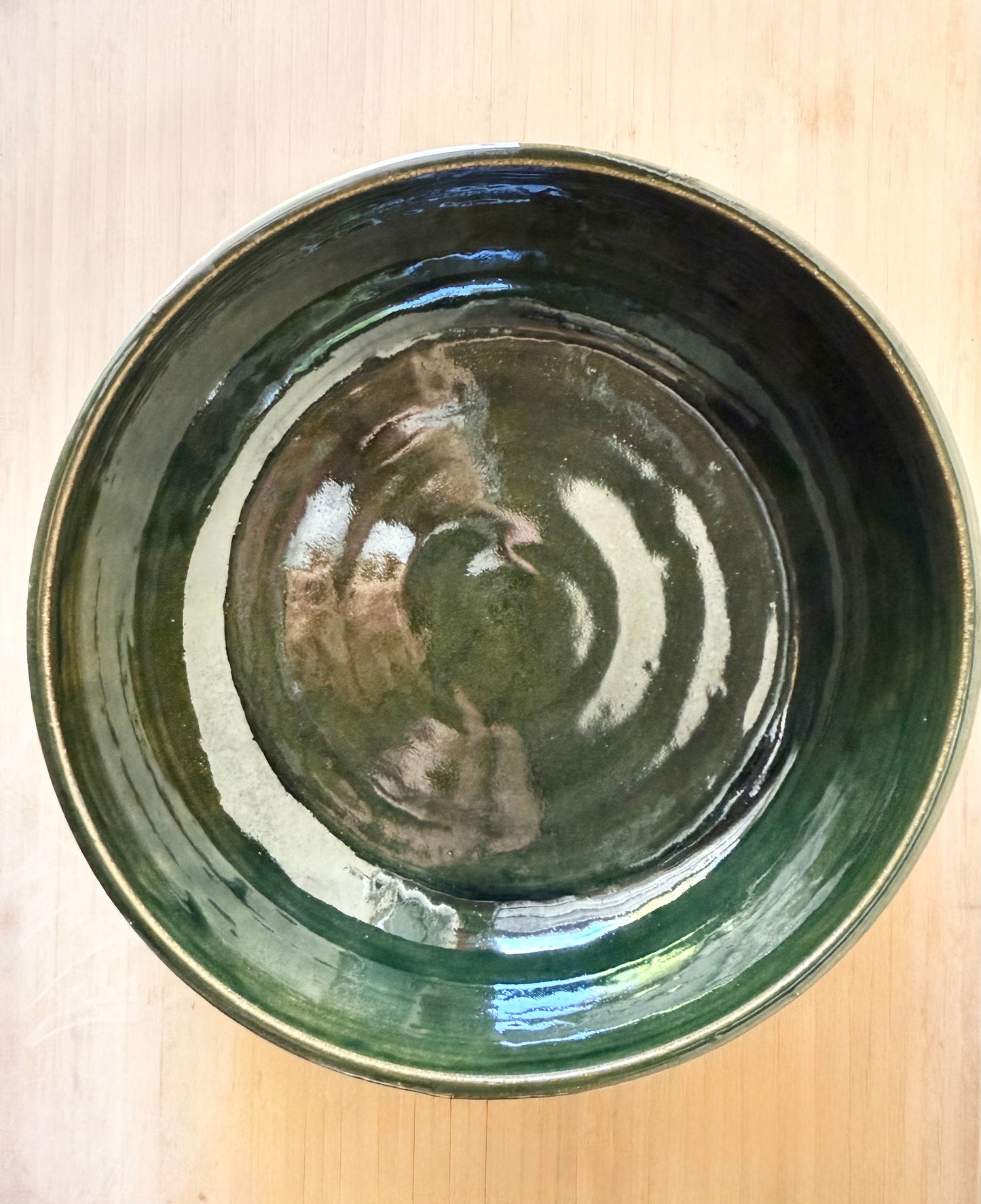 Green Serving Bowl