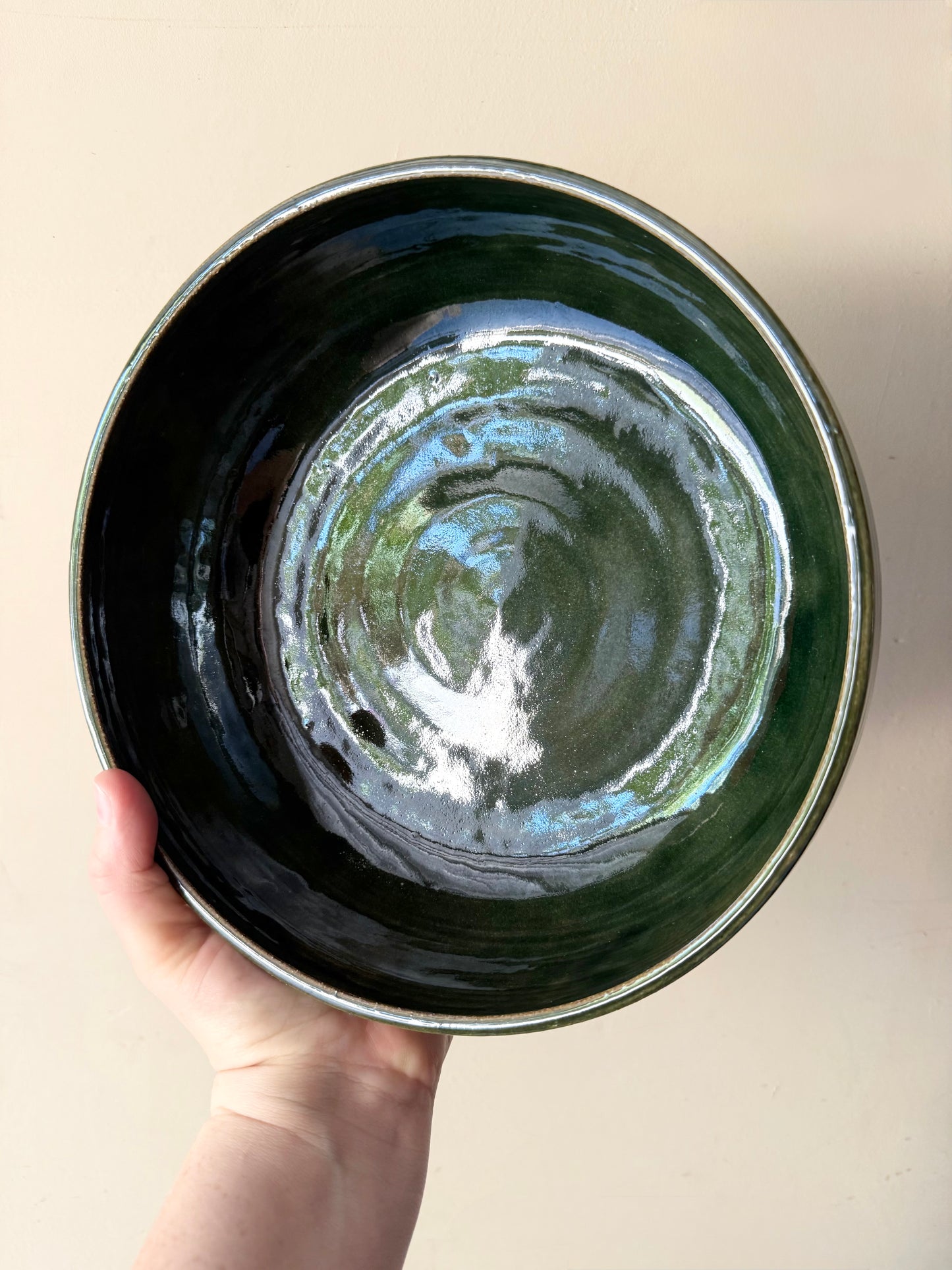 Green Serving Bowl