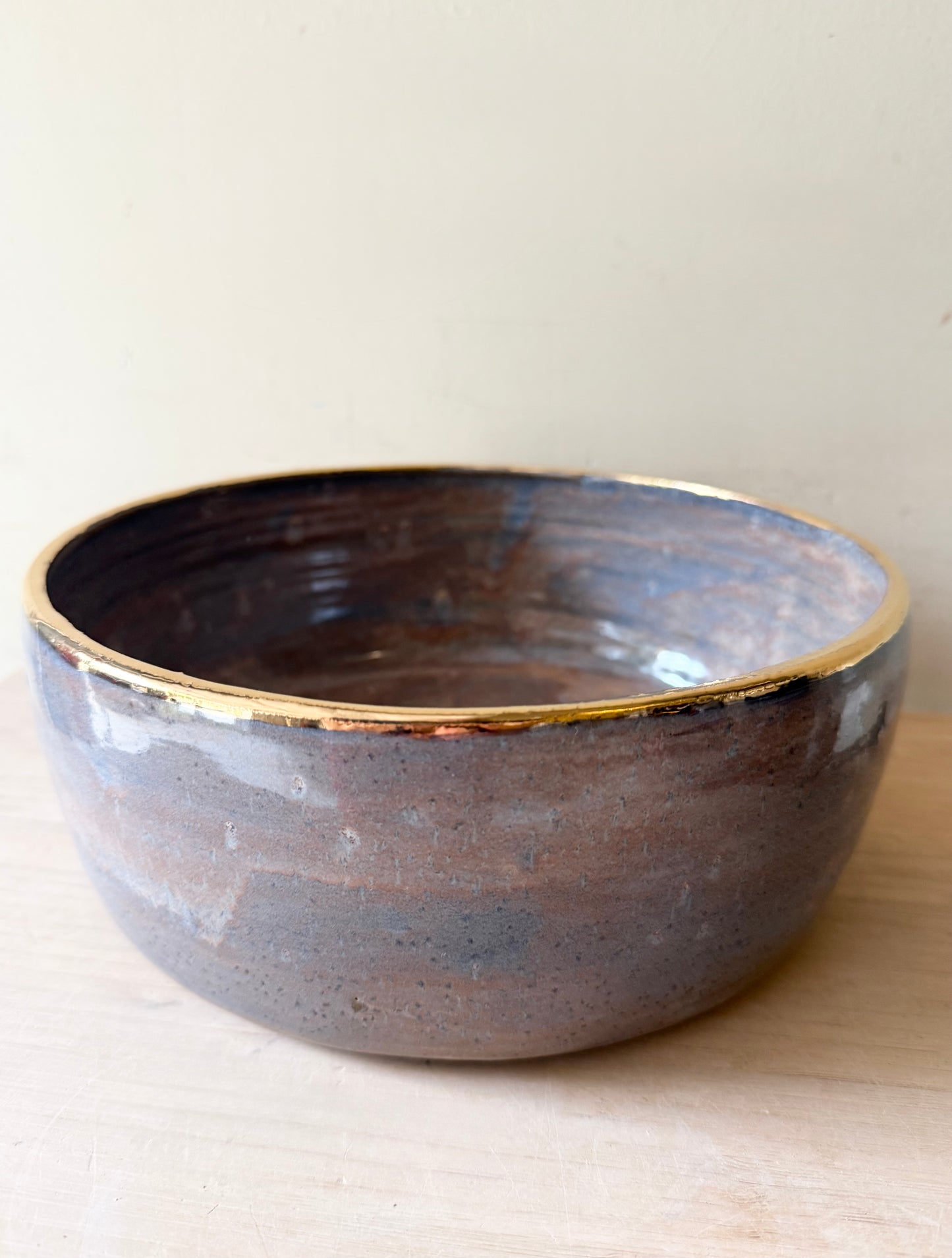 Sunset Gold Serving Bowl