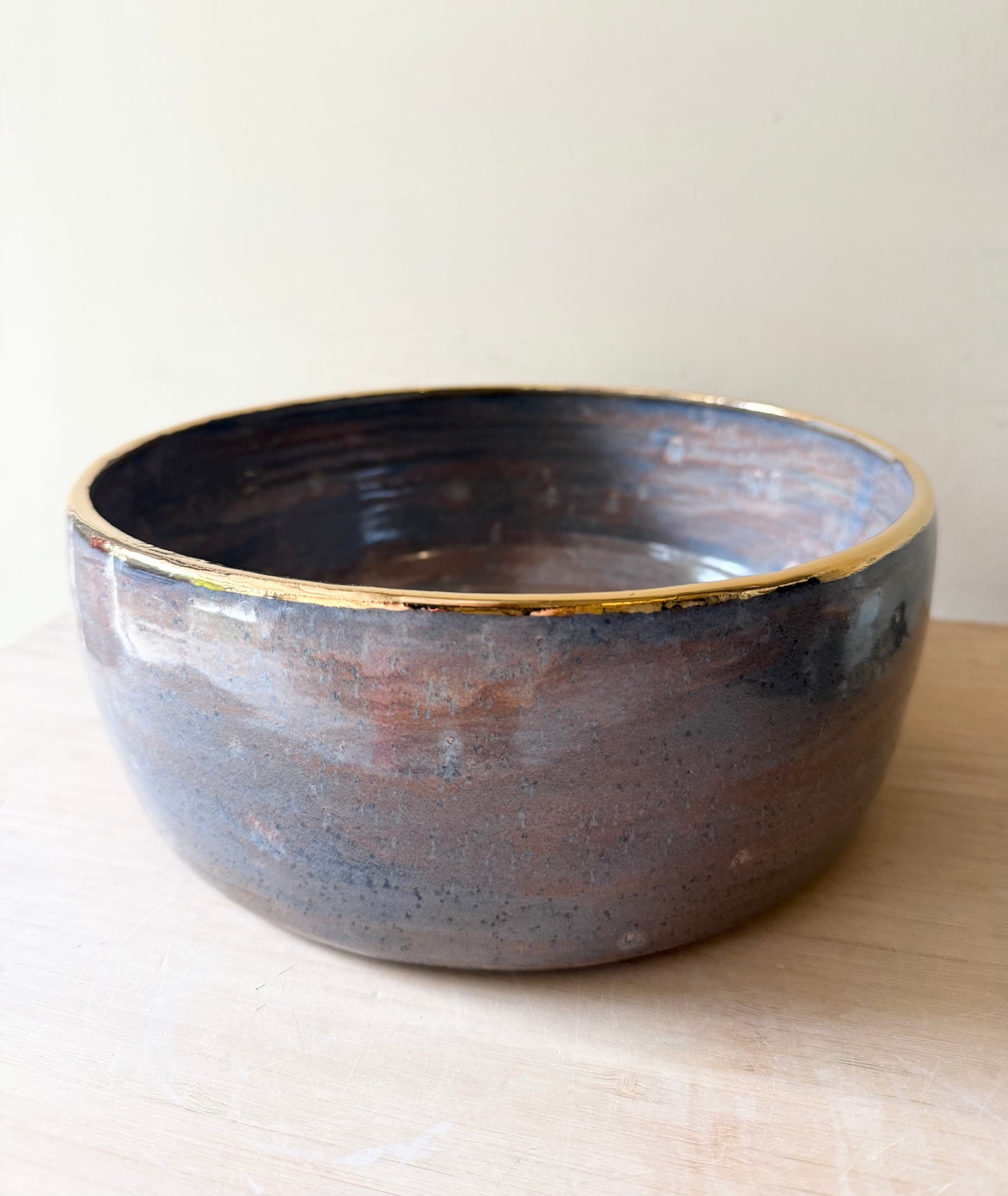 Sunset Gold Serving Bowl