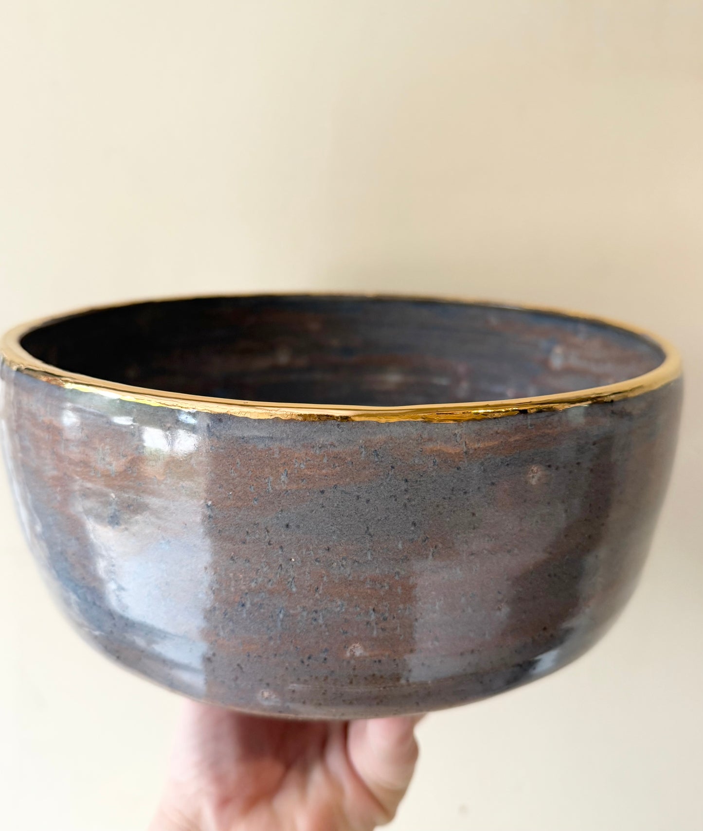 Sunset Gold Serving Bowl