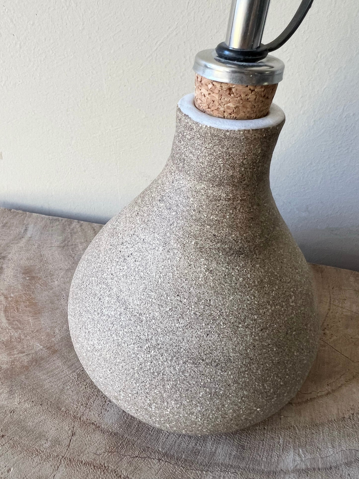 Bare Black Clay Oil Dispenser